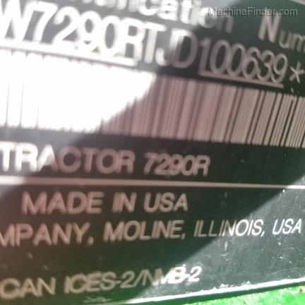 2018 John Deere 7290R