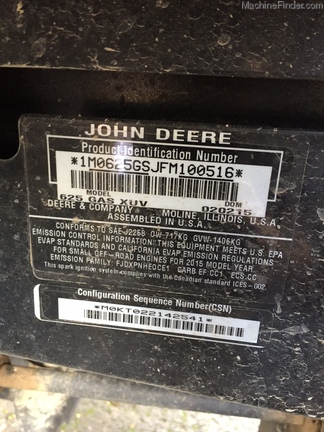 2015 John Deere 625I