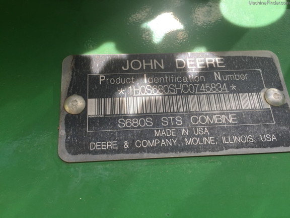 2012 John Deere S680