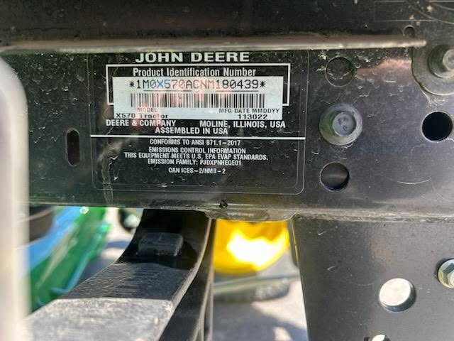 2022 John Deere X570