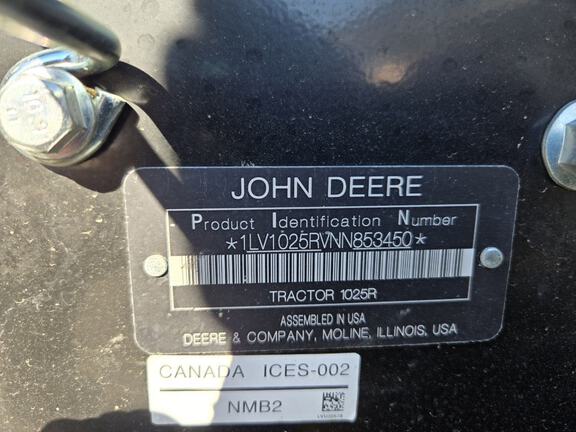 2022 John Deere 1025R