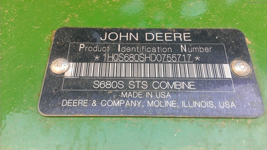 2013 John Deere S680