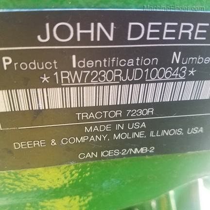 2018 John Deere 7230R