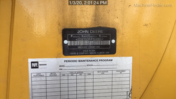 2018 John Deere 410L