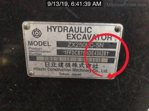 2014 Hitachi ZX250