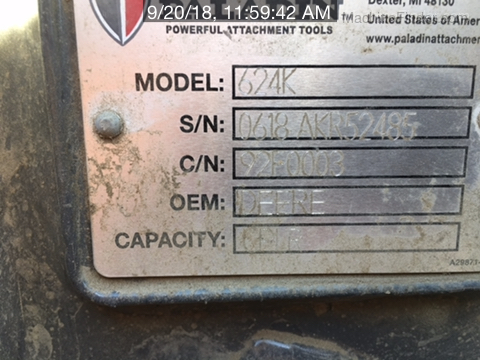 2016 John Deere 624K
