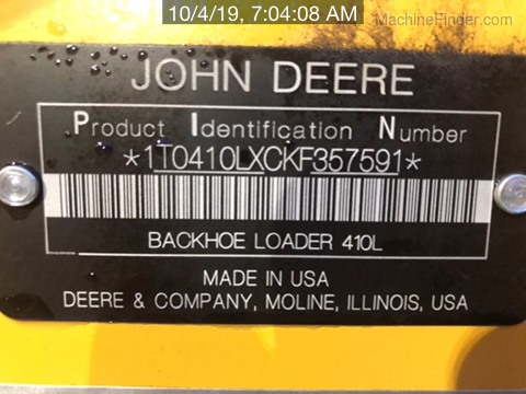 2019 John Deere 410L