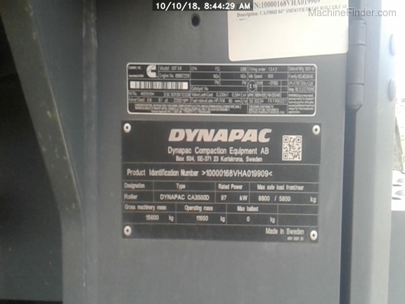 2017 Dynapac CA3500