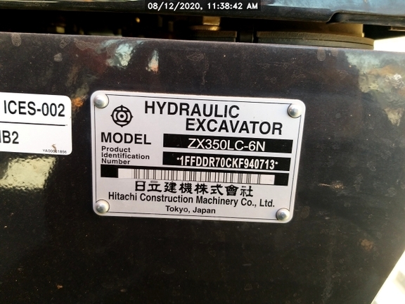 2019 Hitachi ZX3506
