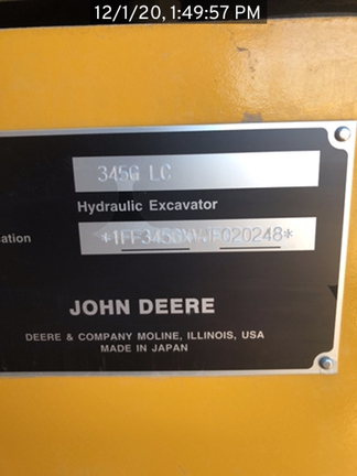 2019 John Deere 345GLC