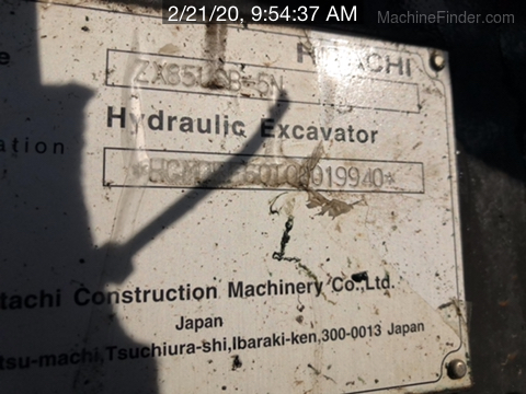 2018 Hitachi ZX85-5