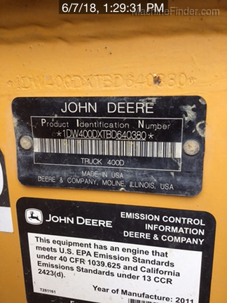 2012 John Deere 400DII