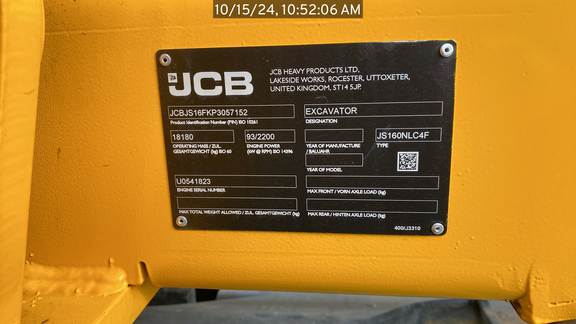 2023 Jcb JS160N
