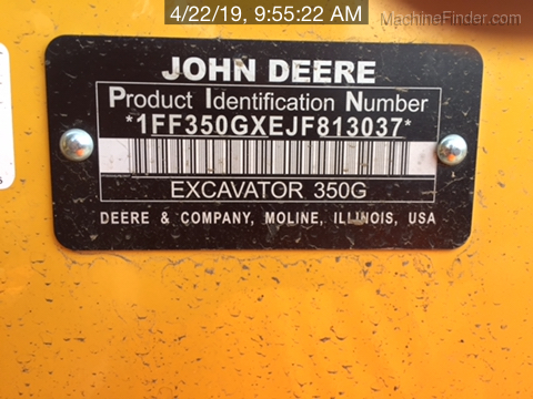 2018 John Deere 350GLC