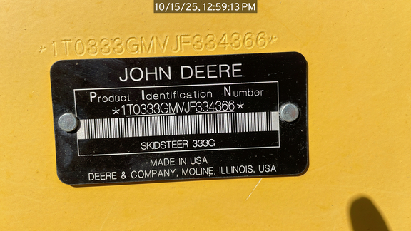 2018 John Deere 333G