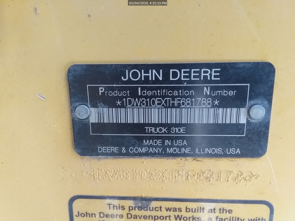 2017 John Deere 310E