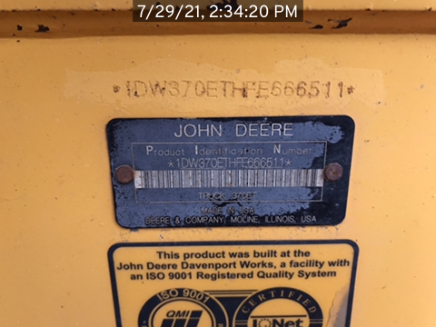 2015 John Deere 370E
