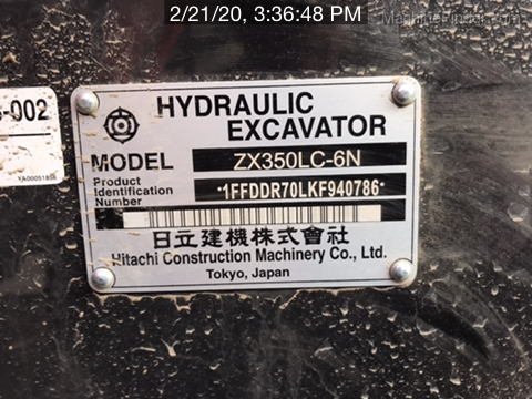 2019 Hitachi ZX3506
