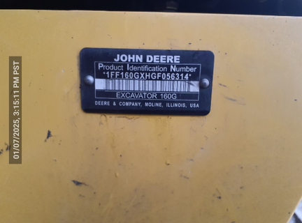 2016 John Deere 160GLC