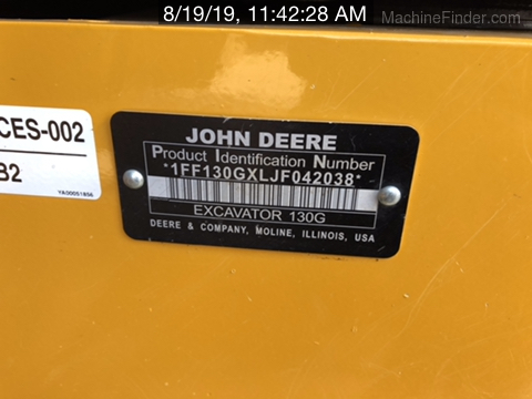 2018 John Deere 130GLC