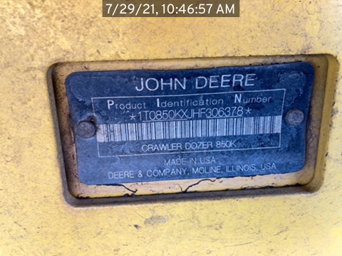 2017 John Deere 850KXL