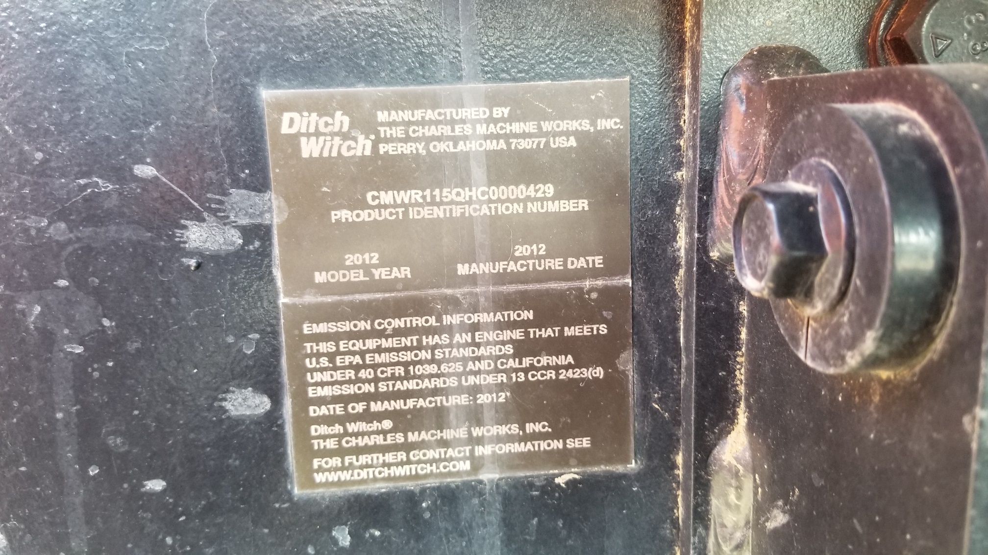 2012 Ditch Witch RT115Q