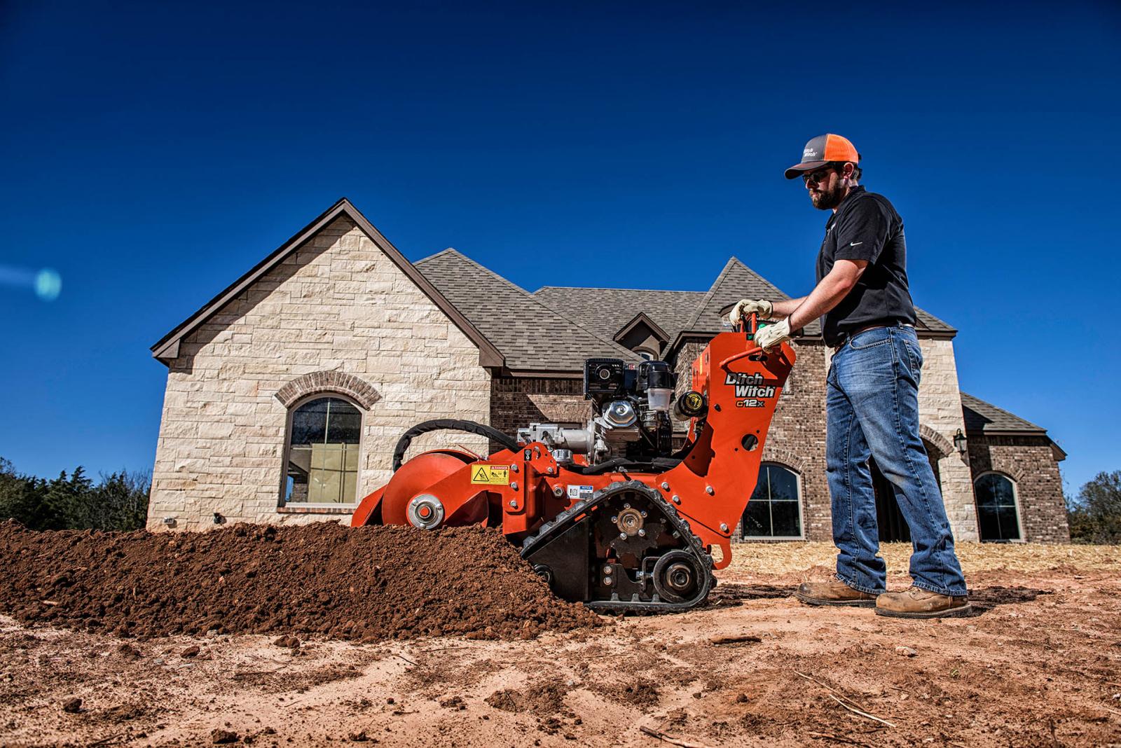 New Ditch Witch C12X Walk-Behind Trencher at Papé DitchWitch West