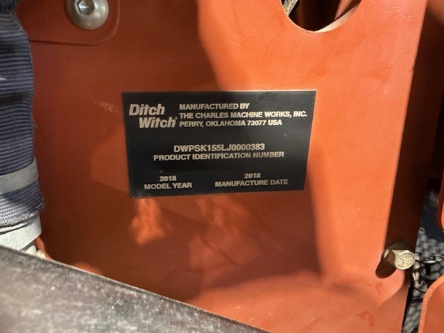 2018 Ditch Witch SK1550