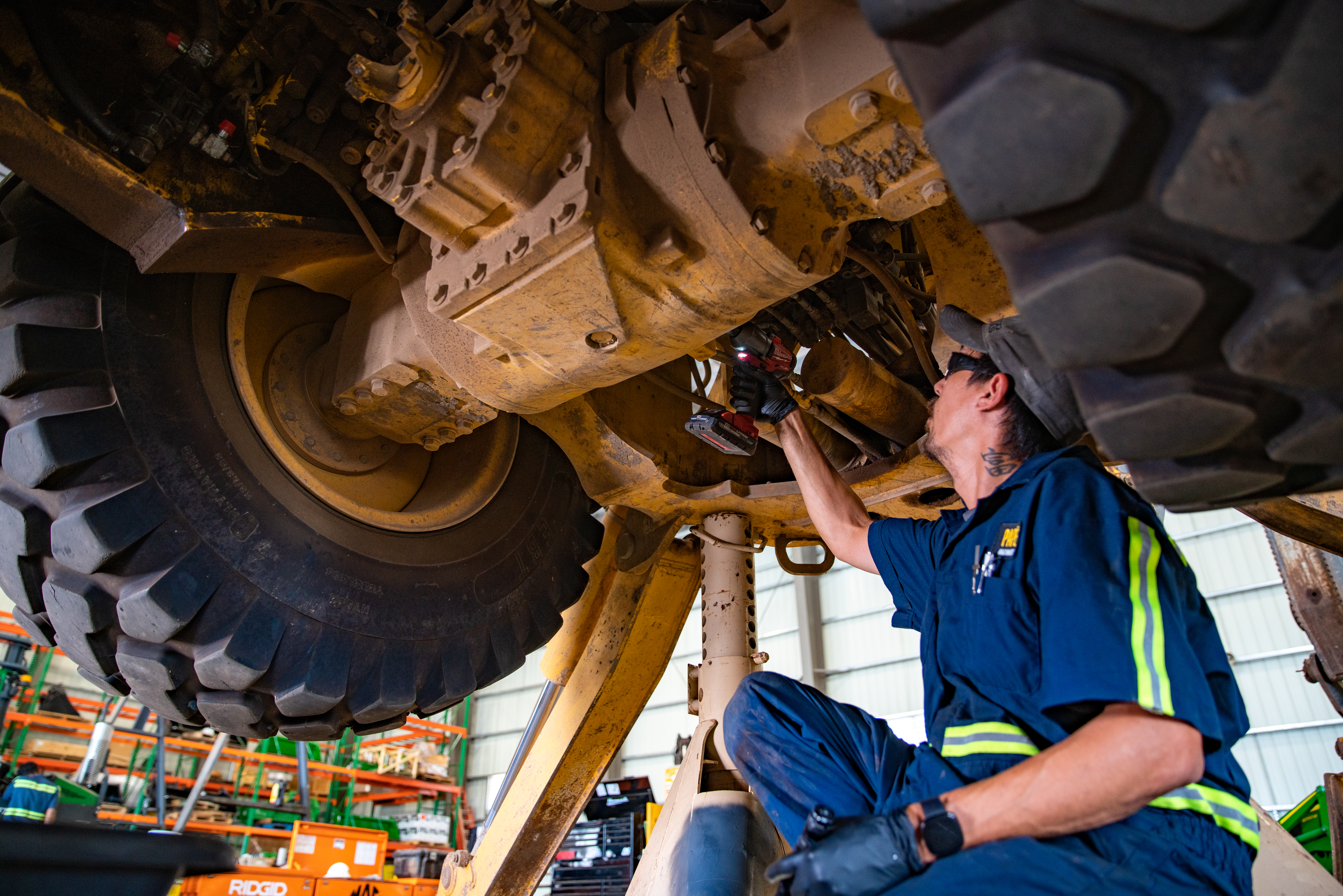Papé technician providing on-site preventive maintenance support to customers across the western U.S.