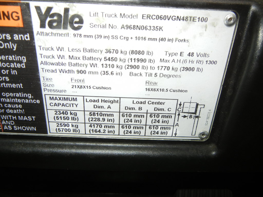 2012 Yale ERC060