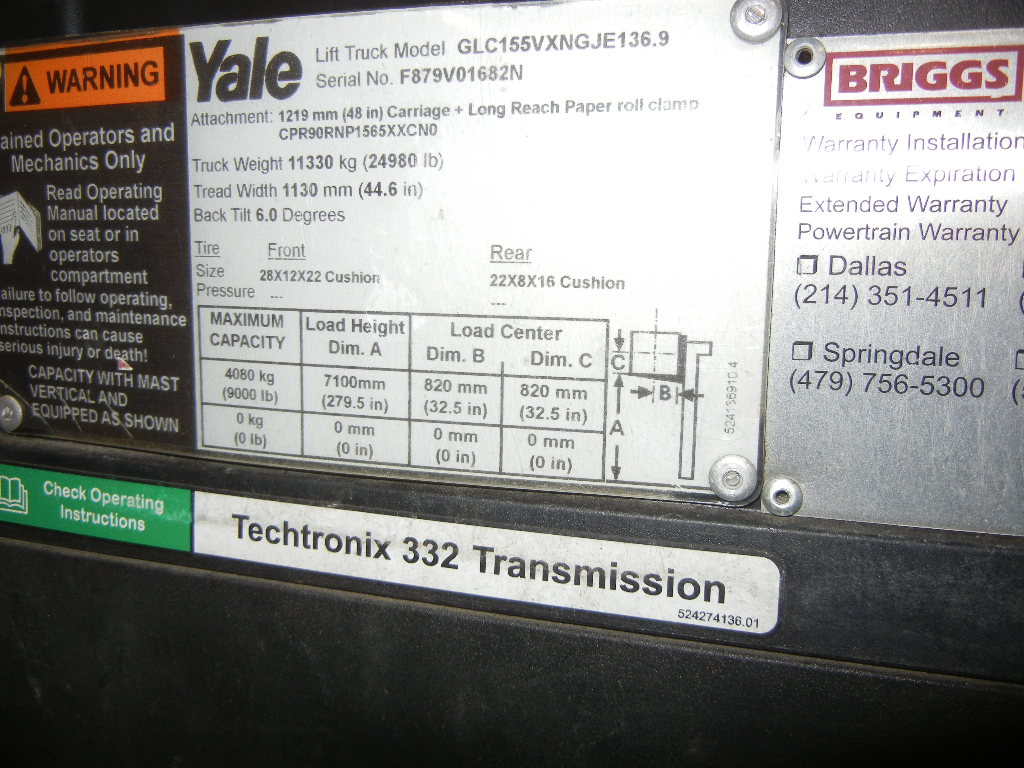 2015 Yale GC155V