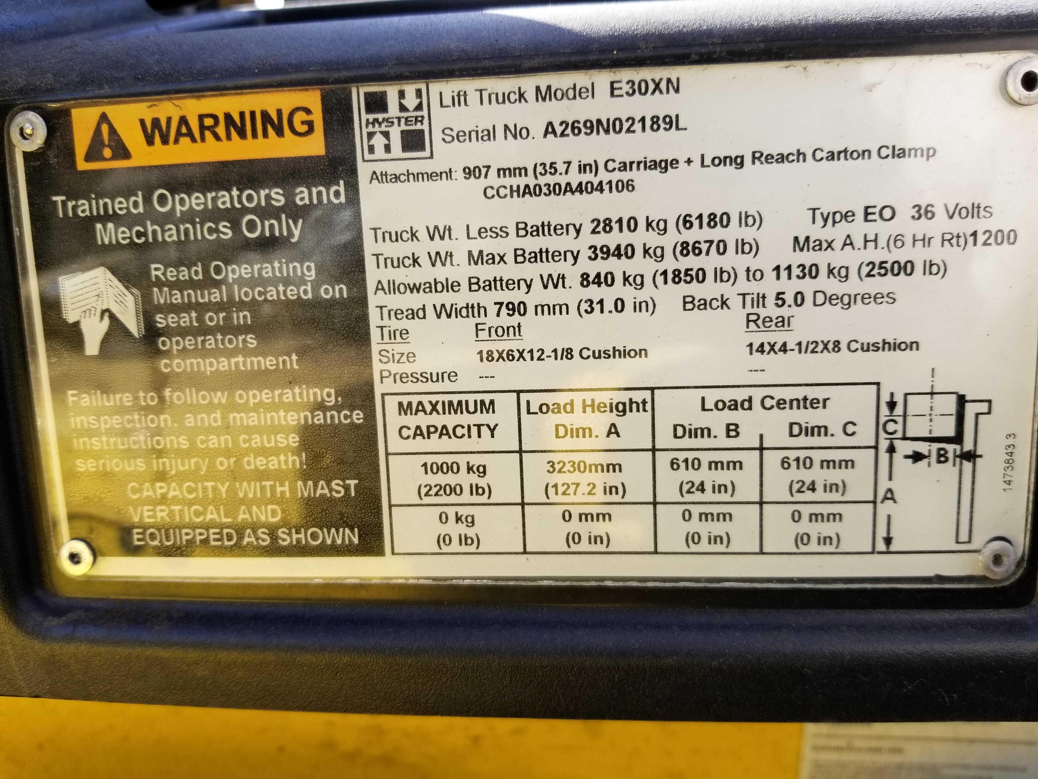 2011 Hyster J50XN
